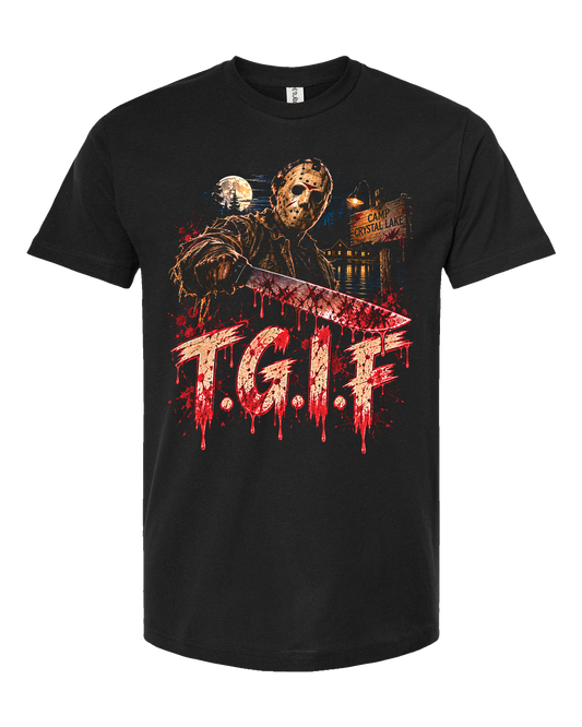 Short Sleeve Halloween Shirt-Jason-TGIF