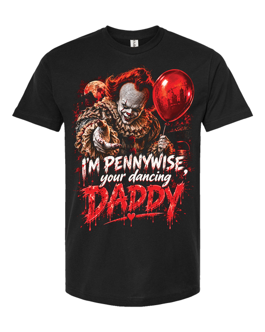 Short Sleeve Halloween Shirt-Pennywise-Your Dancing Daddy