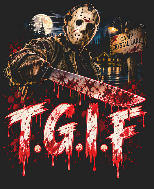 Short Sleeve Halloween Shirt-Jason-TGIF