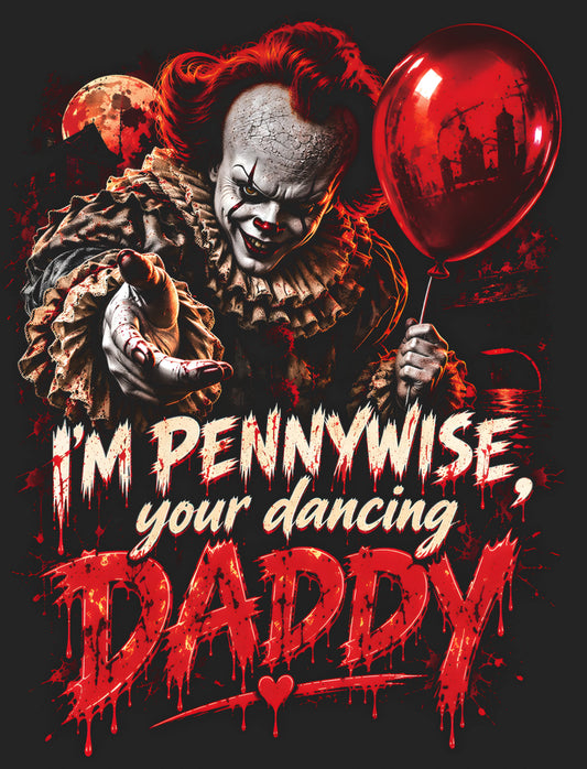 Short Sleeve Halloween Shirt-Pennywise-Your Dancing Daddy